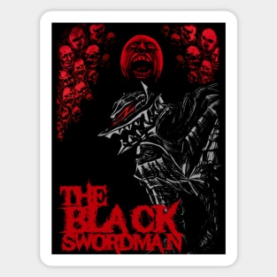 The black swordman red Sticker